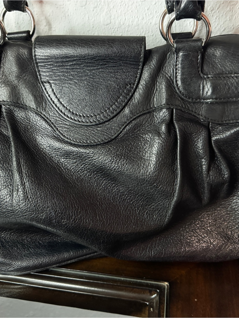 Salvatore Ferragamo Black Leather Marisa Gancini - Picture 3 of 12
